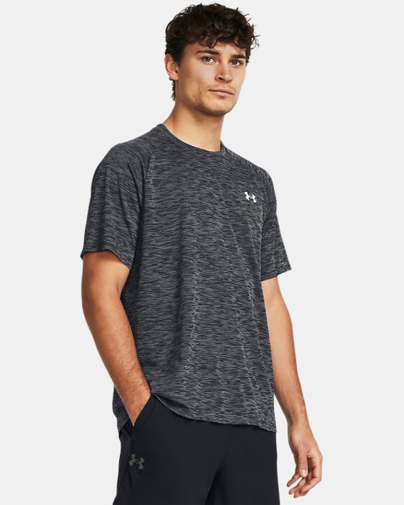 Men's UA Tech™ Textured Short Sleeve in Black image number 0